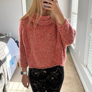 Free People Cozy Loose Cowl Turtleneck Sweater